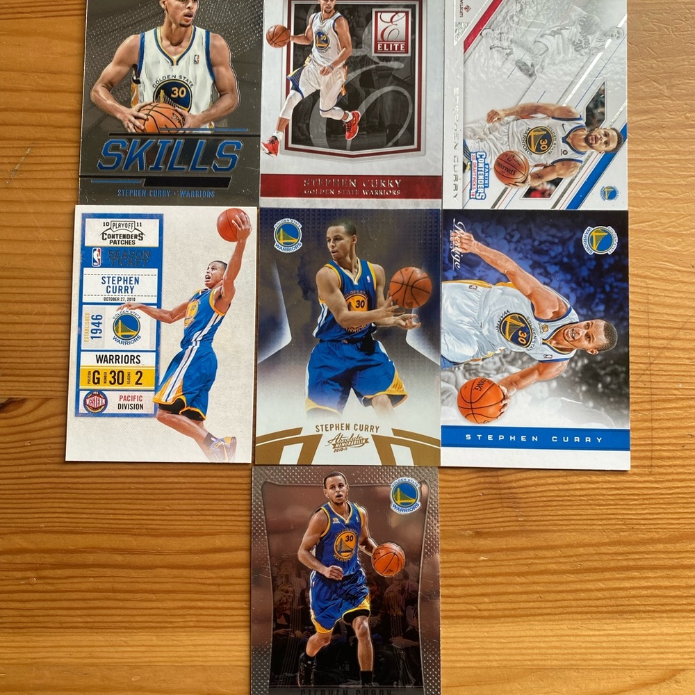Stephen Curry Warriors Trading Card Collection - Blue and Gold - Picture 1 of 2